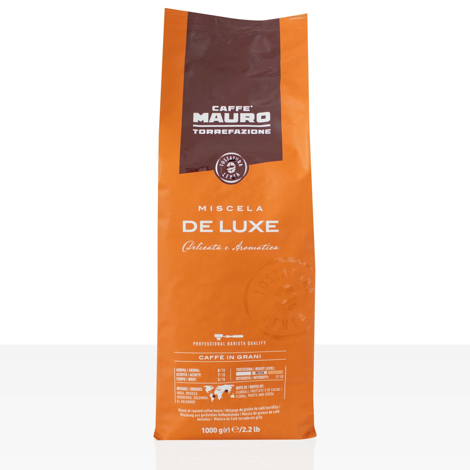 Kaffee Mauro De Luxe 1kg Espresso Kaffeebohnen | CoffeeB2B