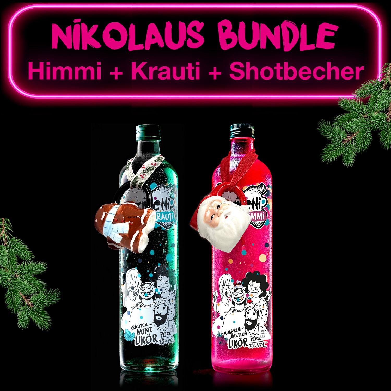 Nikolaus Bundle (Himmi, Krauti + 2 Xmas Shotbecher)