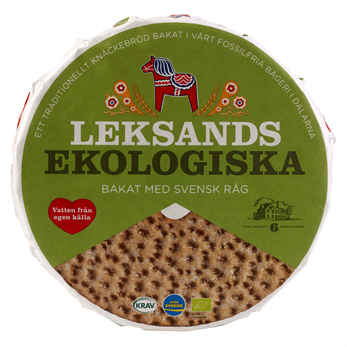 Leksands Rundes Grosses Bio Roggen Vollkorn Kn&auml;ckbrot aus Schweden -   650 g – Bild 1