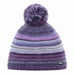 Bonnet Femme Eisbar Mikata Lux Avec Pompon Fourrure - Beige Marron - Neuf