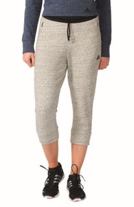 adidas Damen Sport Fitness 3/4 Hose Cotton Fleece 3/4 Pant grau meliert adidas Damen Sport Fitness 3/4 Hose Cotton Fleece 3/4 Pant grau meliert