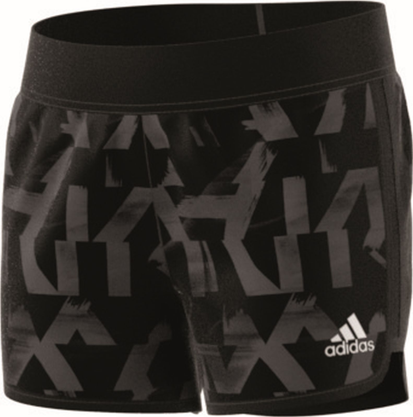 Details zu adidas Perfomance Kinder Sportshort Marathon Short grau schwarz Details zu adidas Perfomance Kinder Sportshort Marathon Short grau schwarz