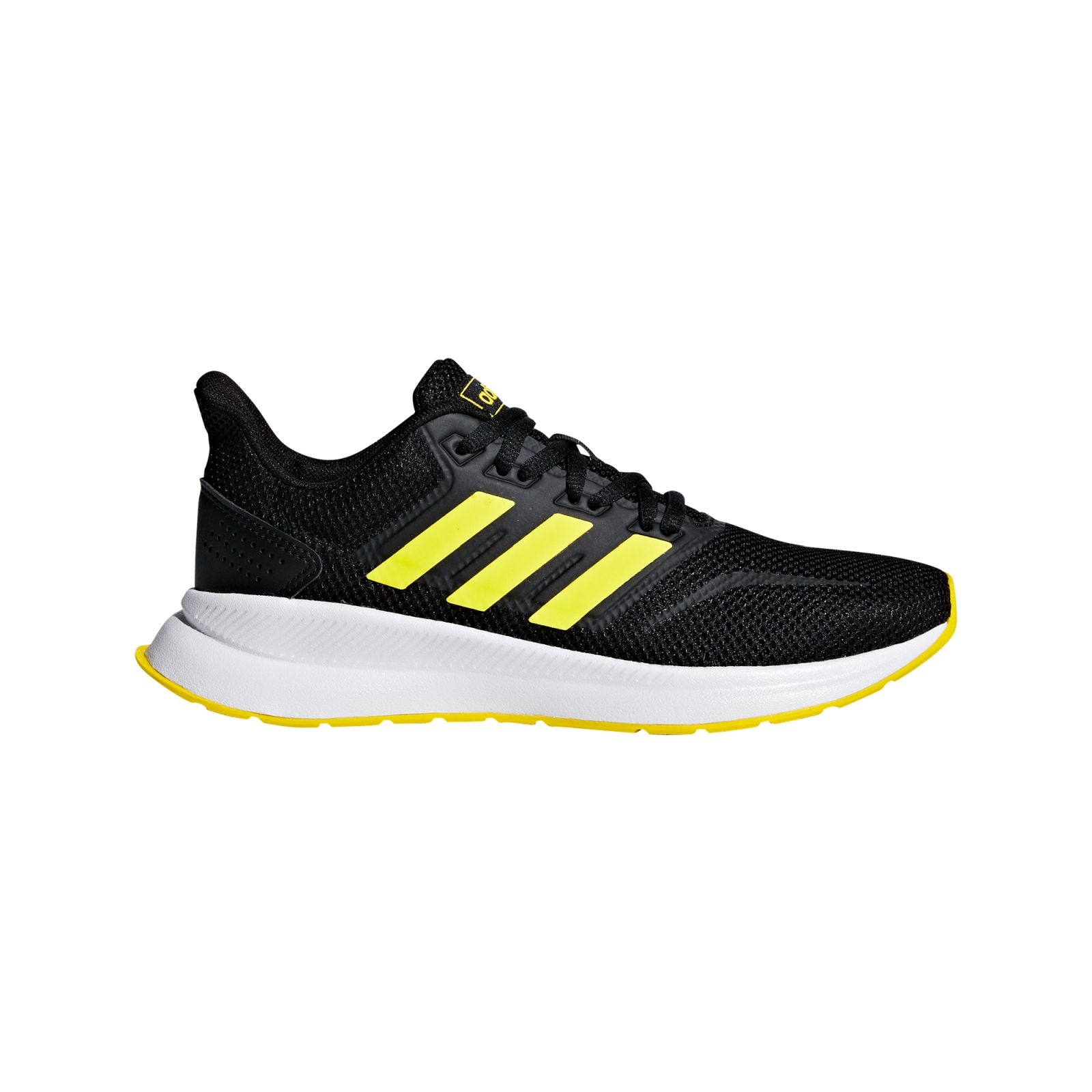 adidas Kinder Running Freizeit-Lauf-Schuhe Runfalcon K schwarz gelb weiß adidas Kinder Running Freizeit-Lauf-Schuhe Runfalcon K schwarz gelb weiß