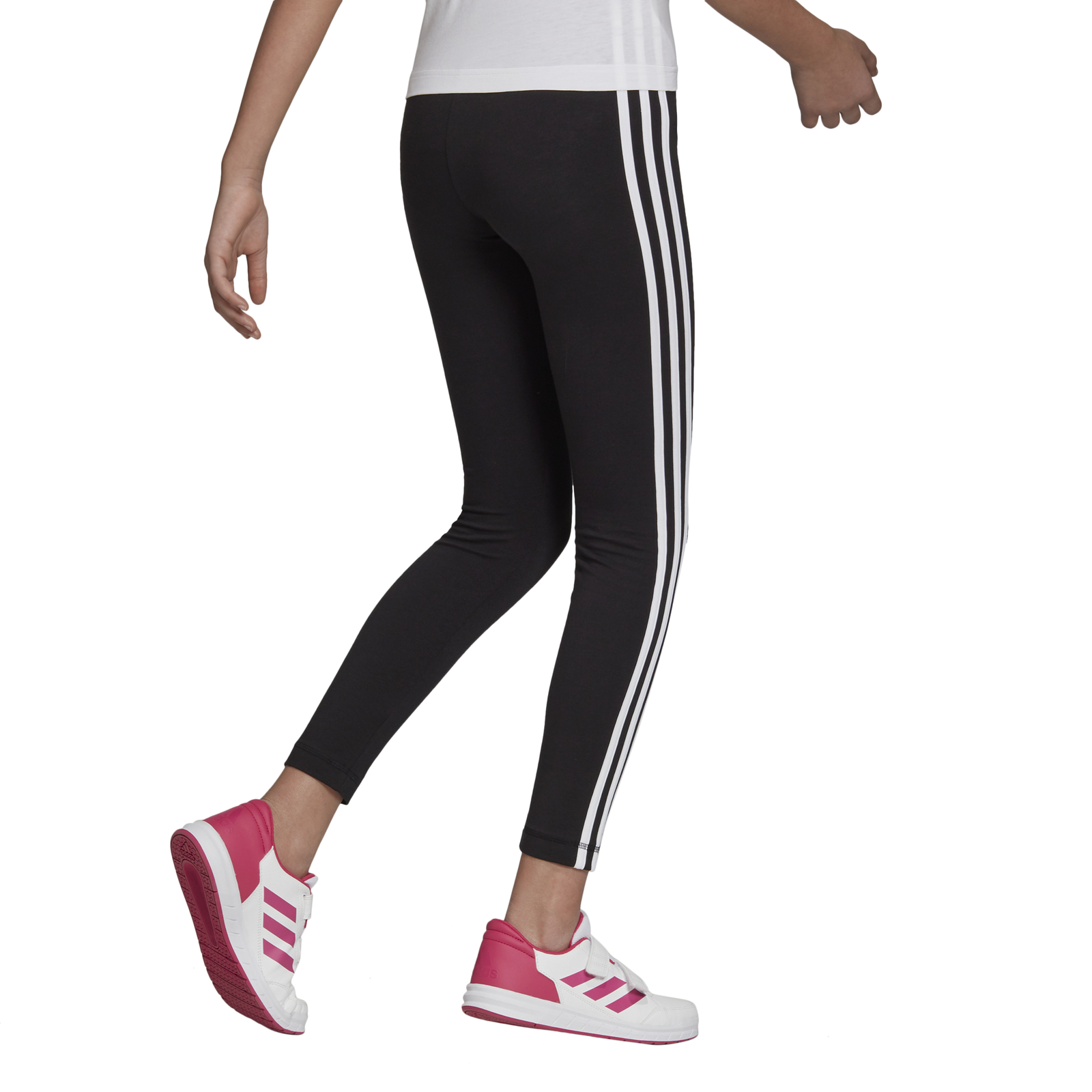 Adidas Core Fille Sport Fitness Pantalon Essentials 3 Bandes adidas Mädchen Fitness Hose Must Haves, 3 Streifen schwarz