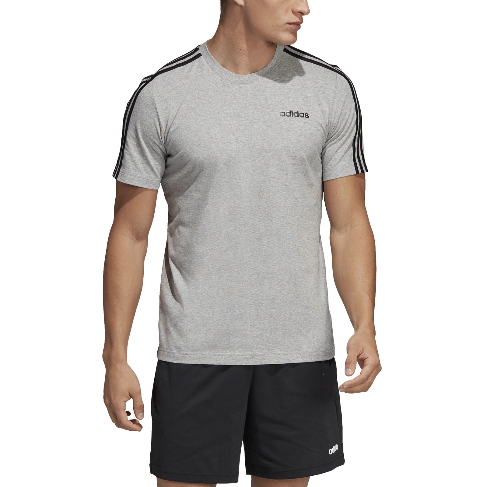 adidas 3 stripes t shirt herren