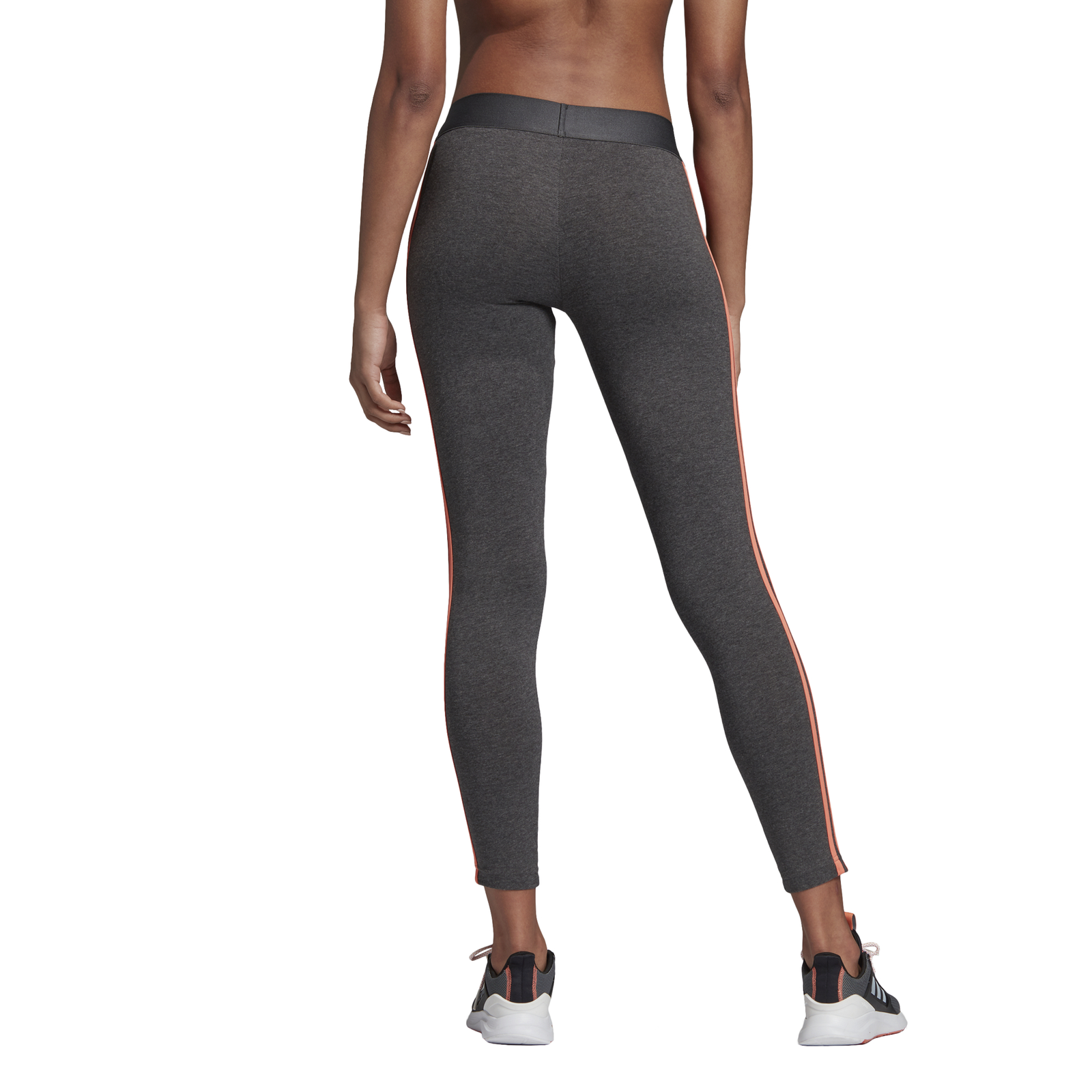 Details about Adidas Core Womens Sport Fitness Trousers Essentials 3 Stripes Tight Grey Coral show original title adidas Damen Essentials 3 Stripes Hose: : Sport
