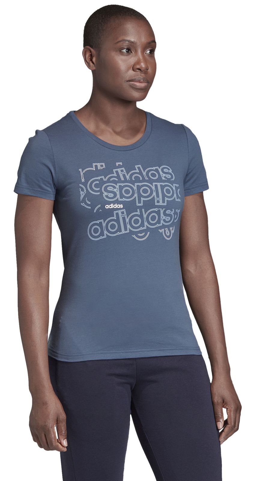 Damen T-Shirt Schwarz adidas Performance Laufsport Fitnessstudio Fitness