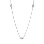 necklace 18 kt WG, with loop at 40 cm