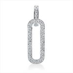 pendant 18 kt WG, with loop