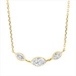 necklace 18 kt YG, with loop at 40 cm, 42cm