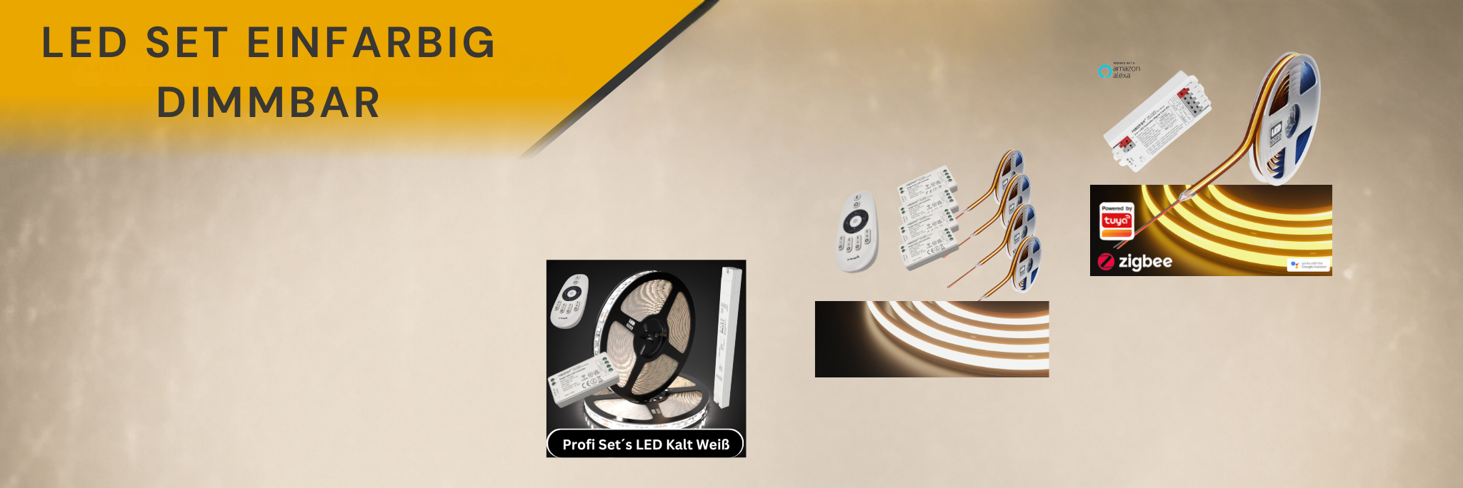 LED SET EINFARBIG DIMMBAR