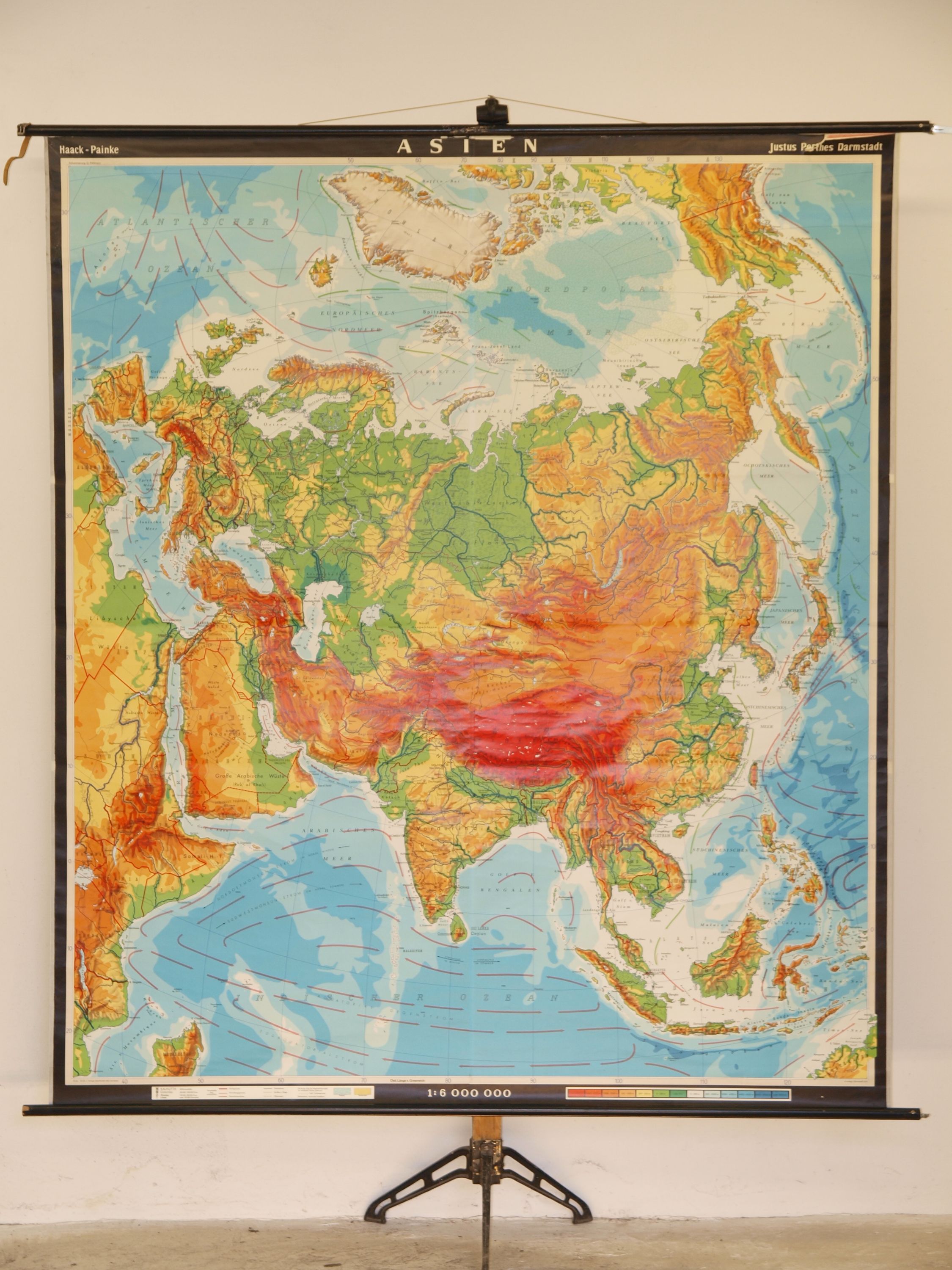 Asien Indien China Japan Indonesien physisch 1974 farbenfrohe