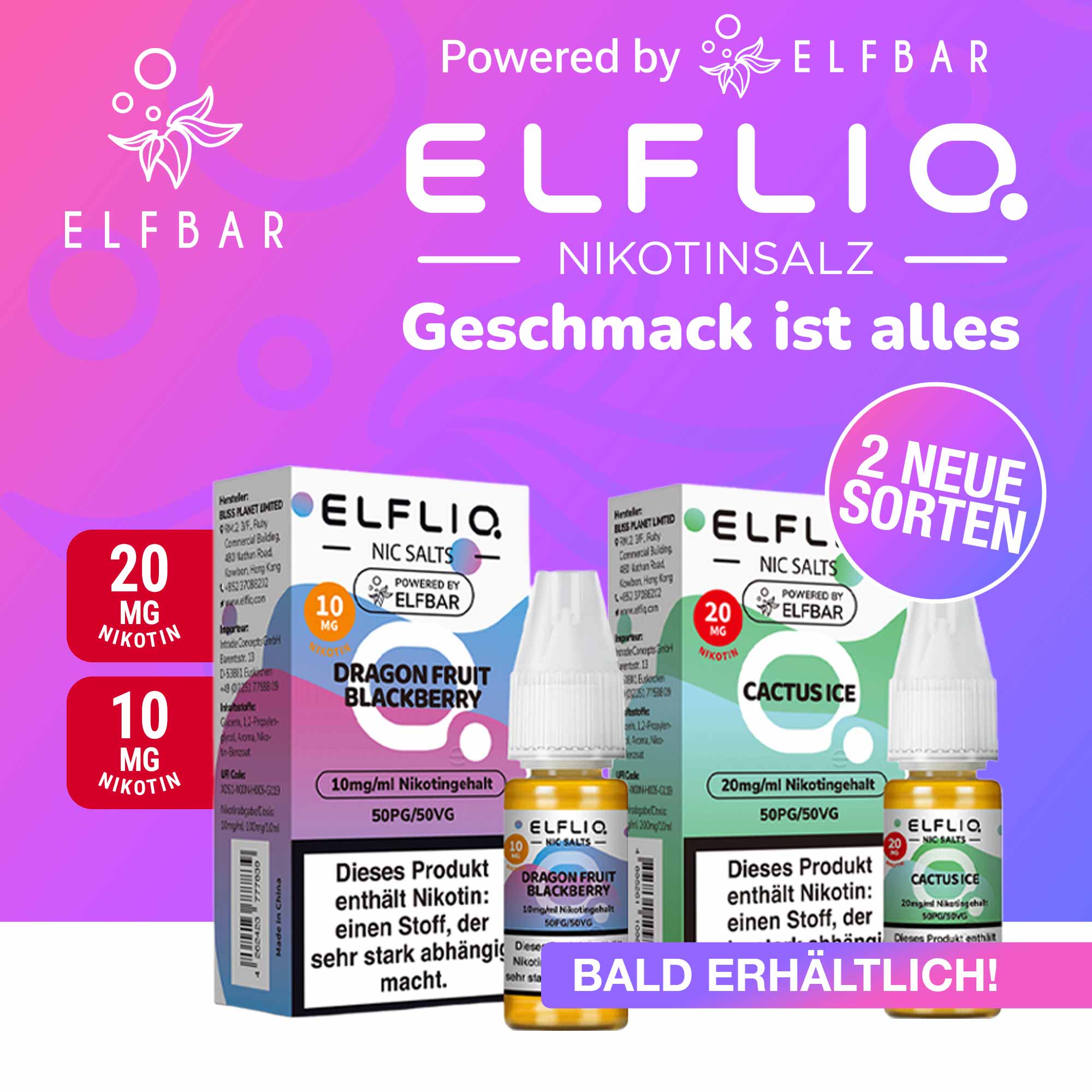 elfbar pods 10 mg Elf Bar 10mg (1%) - FREE NEXT DAY DELIVERY & 5 for £20 main image 1