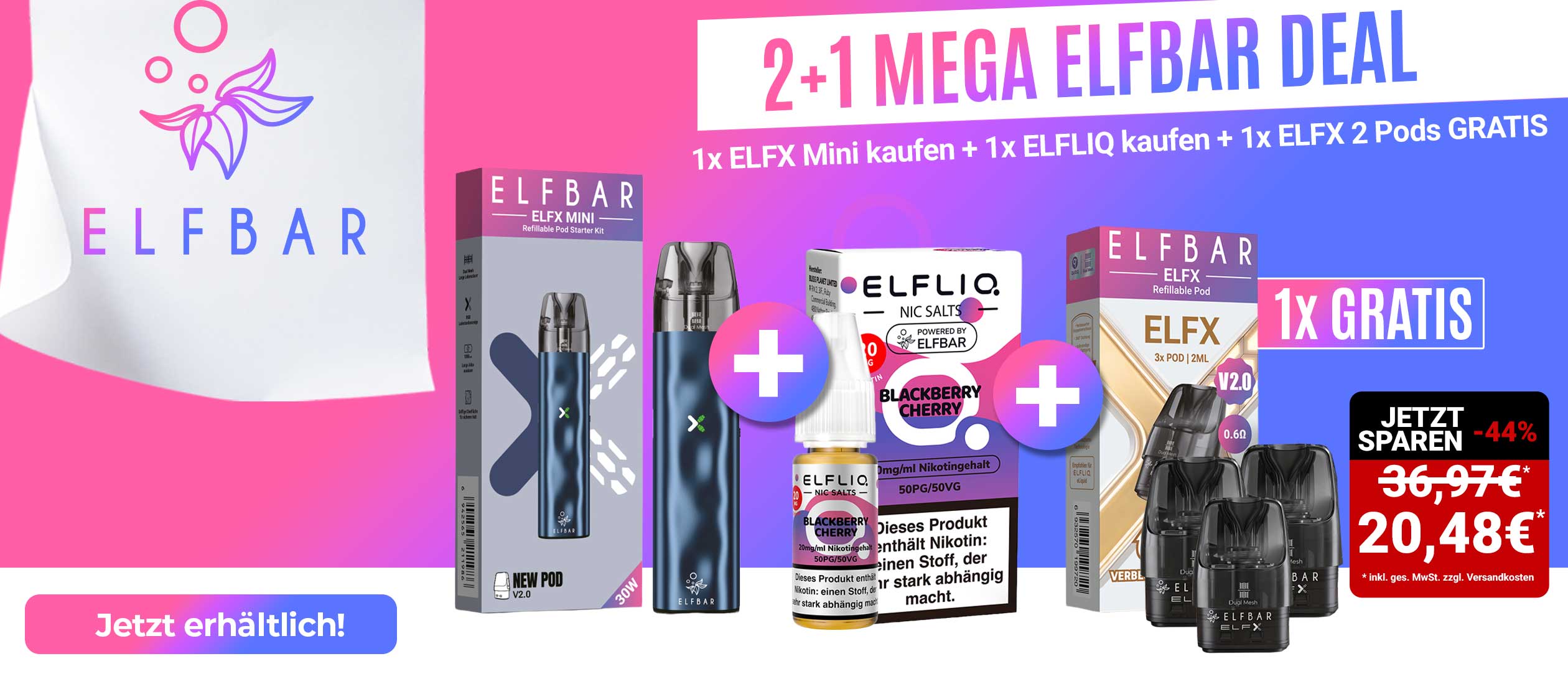 2+1 Mega ELFBAR Deal - ELFX Mini