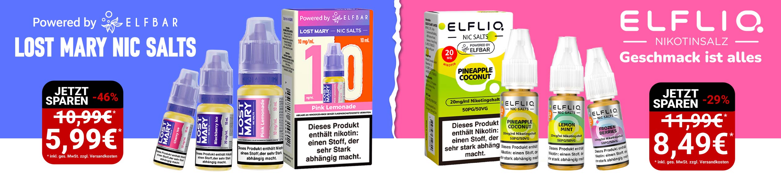 Lost Mary & Elfliq Liquids