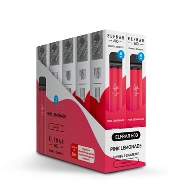 10 x ELFBAR 600 Pink Lemonade Nikotinfrei