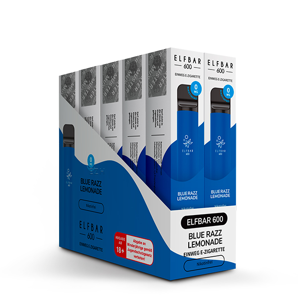 Einweg E-Zigarette - ELF BAR 600-Blue Razz Lemonade I OxyZig .de