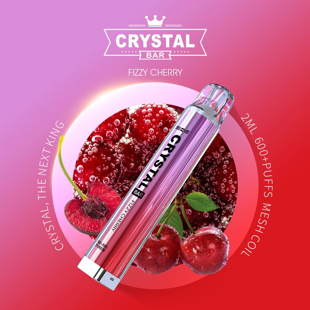 SKE Crystal Bar 600 Fizzy Cherry 2 Nikotin