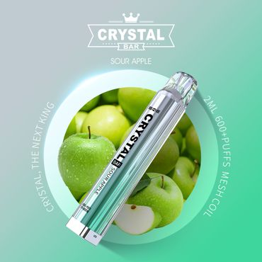 SKE Crystalbar 600 - Geschmack: Sour Apple mit 20mg Nikotin