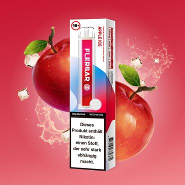 Aromatischer Mix aus - Apple Ice perfekt für E-Zigaretten