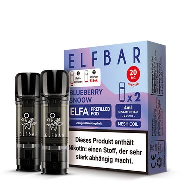 ELFBAR ELFA Blueberry Snoow 20mg Nikotin 2er Pack