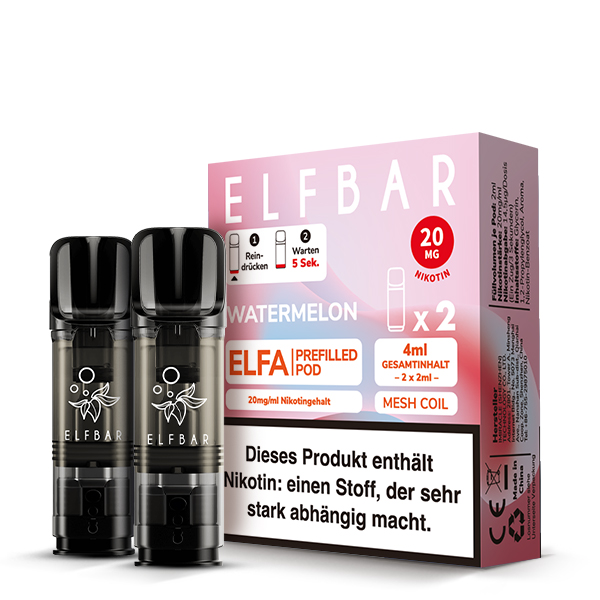 elfbar pods wassermelone ELFBAR ELFA Pods Watermelon V2 main image 1