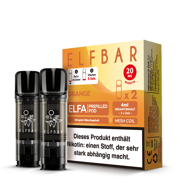 elfbar elfa kaufen ELFBAR ELFA Orange 20mg Nikotin 2er Pack