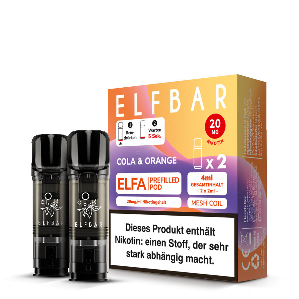 wie viele elfbar pods im flugzeug ELFA Pods main image 0