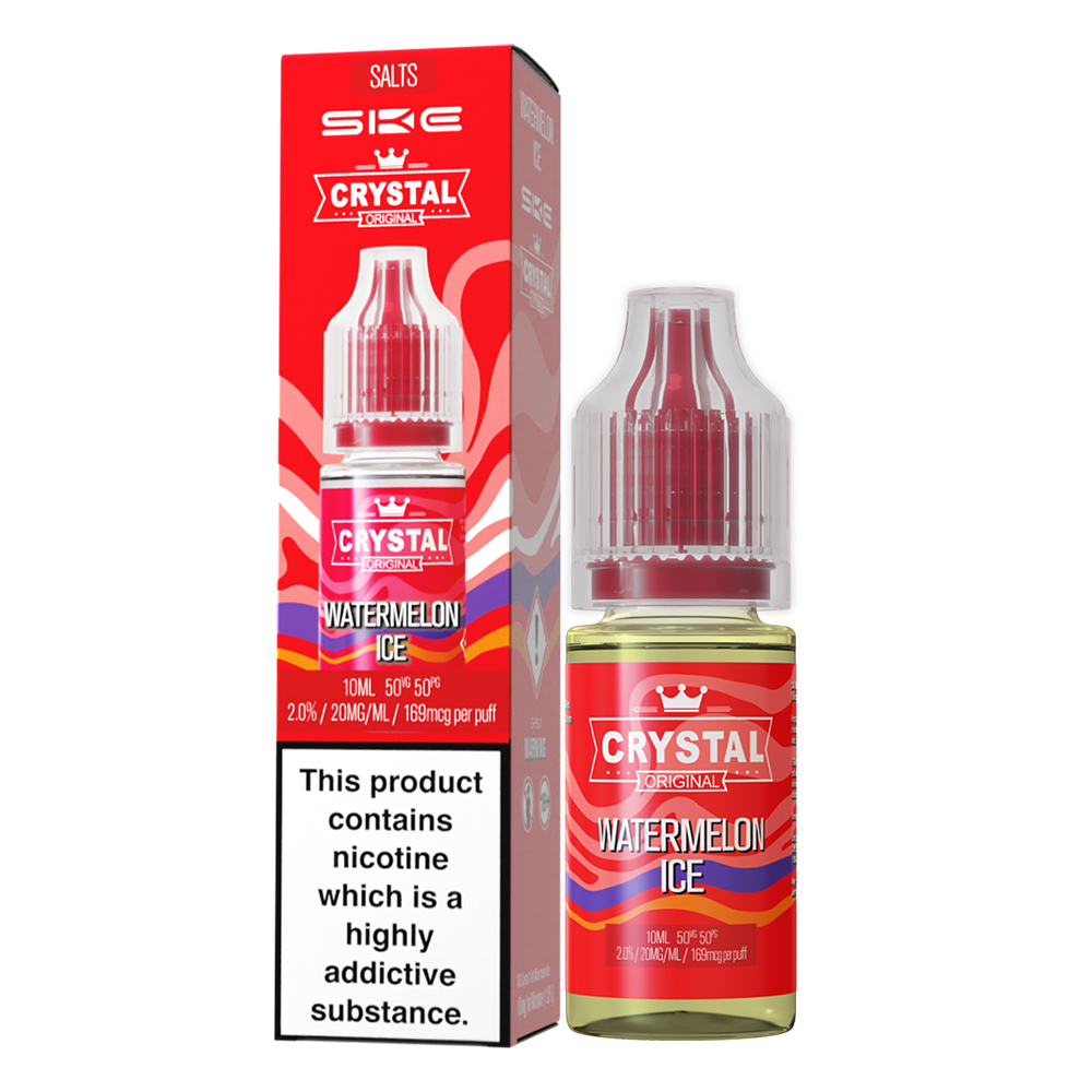SKE Crystal Liquid - Watermelon Ice - 10ml Nikotinsalzliquid |
