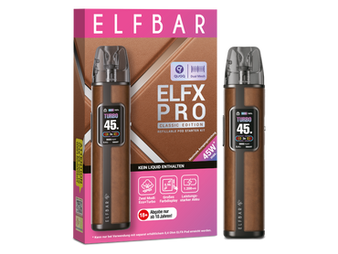 ELFBAR ELFX Pro - Pod Kit - 1200 mAh - Farbe: Cowboy Brown