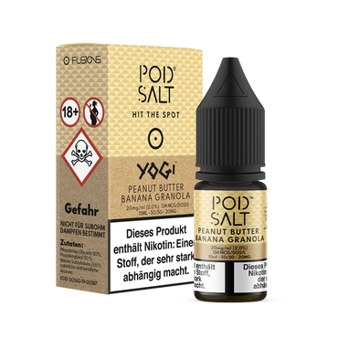 Pod Salt Fusion - Peanut Butter Banana Granola Bar - Nikotinsalz Liquid