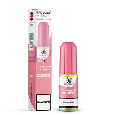 Bar Juice 5000 Nikotinsalz Liquid 10 ml Strawberry Ice Cream