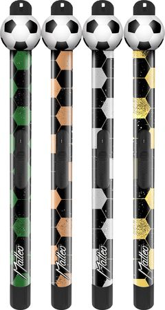 Matteo Stabfeuerzeug Jet, Fußball abnehmbar, nachfüllbar