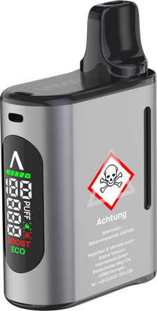 Adalya AR1800 Akkuträger 450 mAh - Space Grey