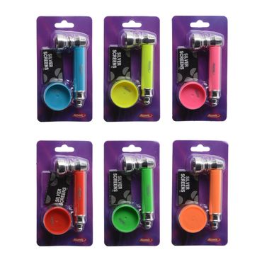 Atomic Tabakpfeife + Grinder NEON