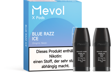 Mevol X Pro - Blue Razz Ice - 20mg Nikotingehalt