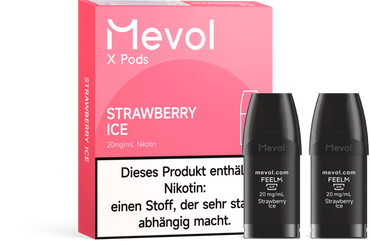 Mevol X Pro - Strawberry Ice - 20mg Nikotingehalt