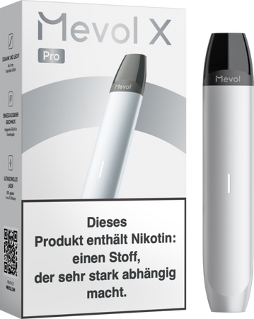 Mevol X Pro - 380 mAh - Akkuträger - Farbe: Silver
