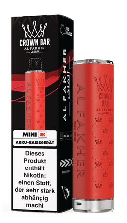 Al Fakher Mini 3k Akkuträger - Farbe: Red - 550 mAh