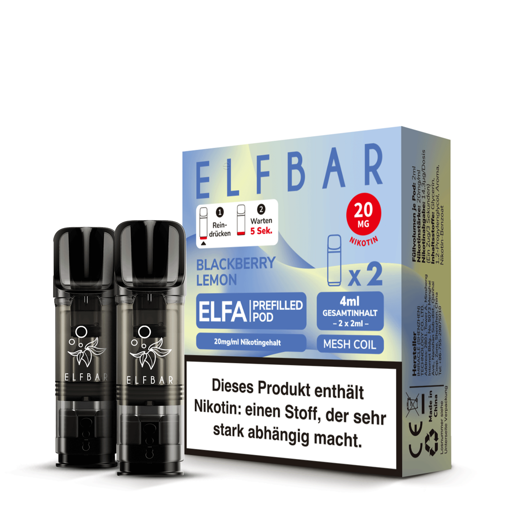 elfbar elfa master akku Elf Bar P1 PODs - Cream Tobacco (2er pack)