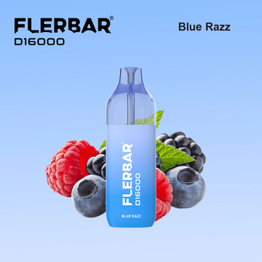 Flerbar D16000 Blue Razz 2ml + 10ml