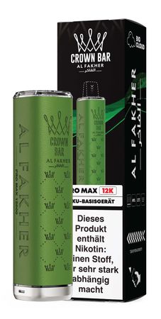 Al Fakher Pro Max 12k Akkuträger - Farbe: Green - 900 mAh 