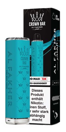 Al Fakher Pro Max 12k Akkuträger - Farbe: Light Blue - 900 mAh 