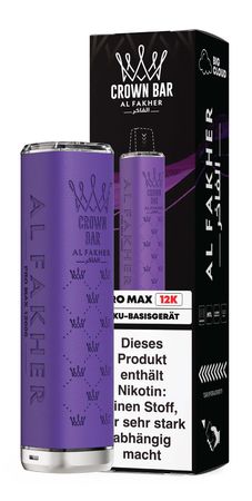 Al Fakher Pro Max 12k Akkuträger - Farbe: Purple - 900 mAh 