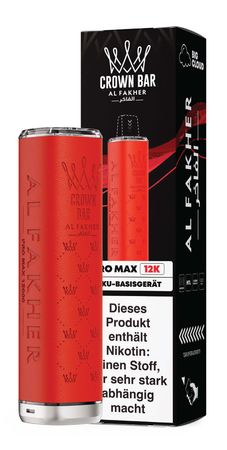 Al Fakher Pro Max 12k Akkuträger - Farbe: Red - 900 mAh 