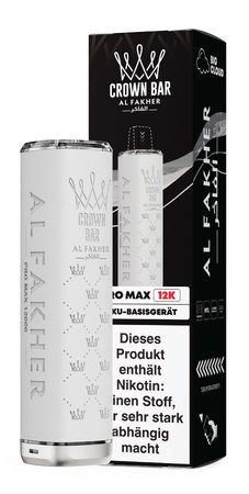 Al Fakher Pro Max 12k Akkuträger - Farbe: White - 900 mAh 