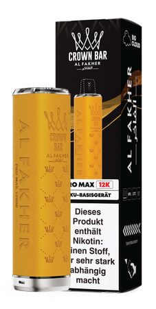 Al Fakher Pro Max 12k Akkuträger - Farbe: Yellow - 900 mAh