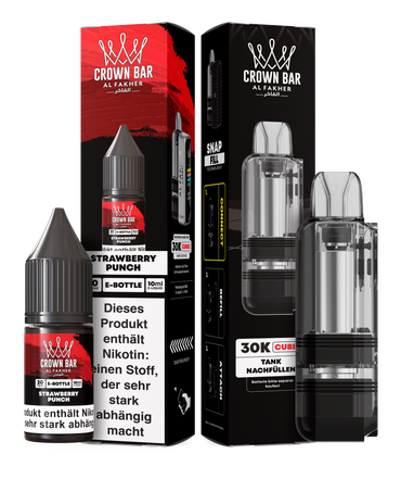 Al Fakher Cubic 30K Pod Strawberry Punch