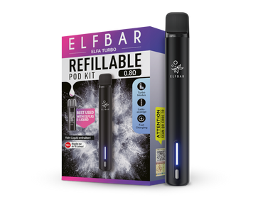 ELFBAR ELFA Turbo Pod Kit 550 mAh Akku - Black Knight