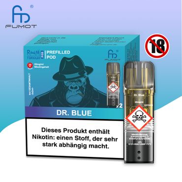 RandM Tornado Dr. Blue 20mg Nikotin 2er Pack